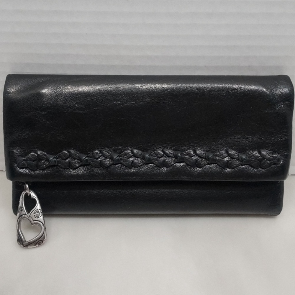 ♥️ BRIGHTON TRIFOLD LEATHER WALLET - EUC ♥️